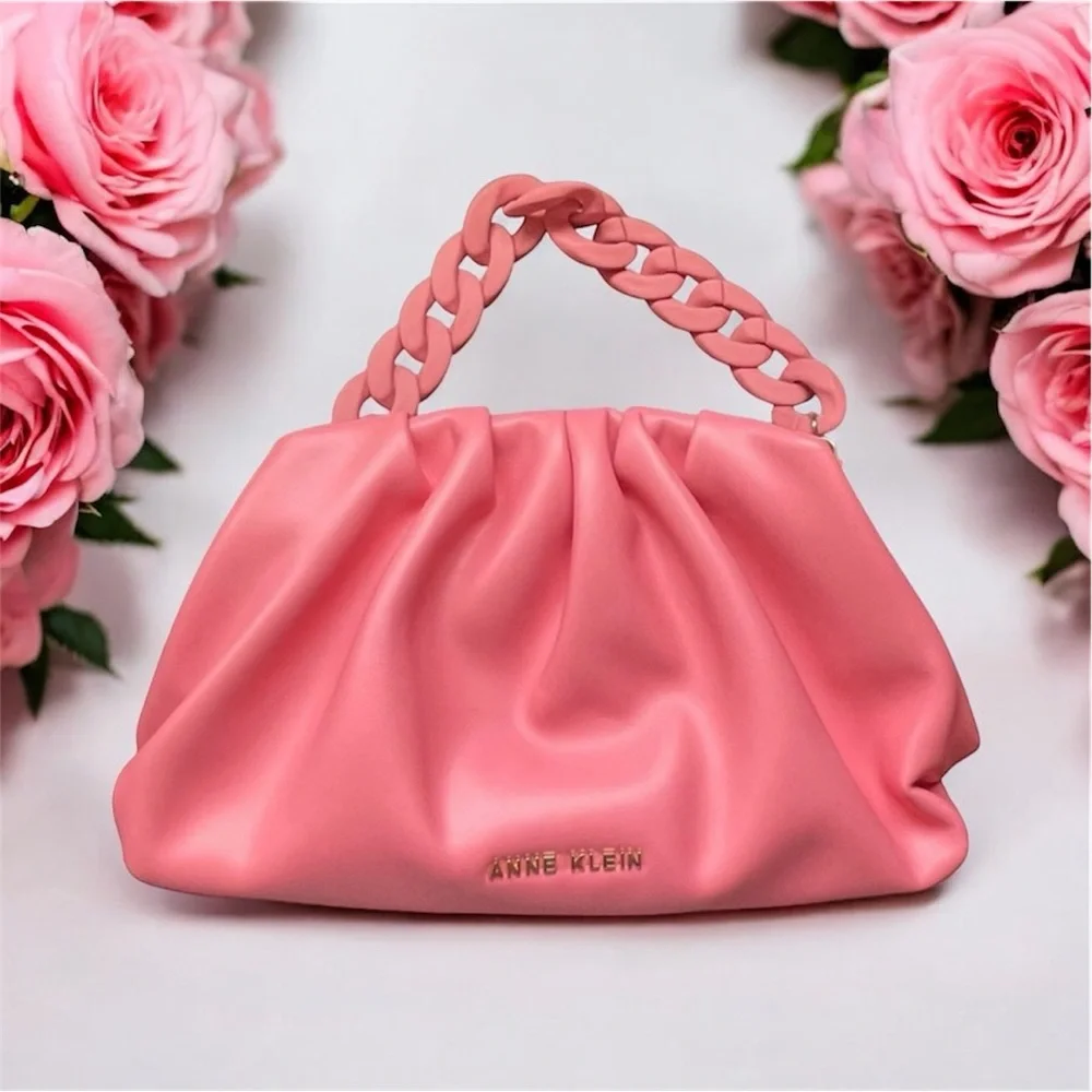 Anne Klein Satchel / Crossbody Purse - Pink